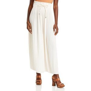 A.L.C. Womens Everly Pink Shutter Pleat Drawstring Wedding Maxi Skirt NWT